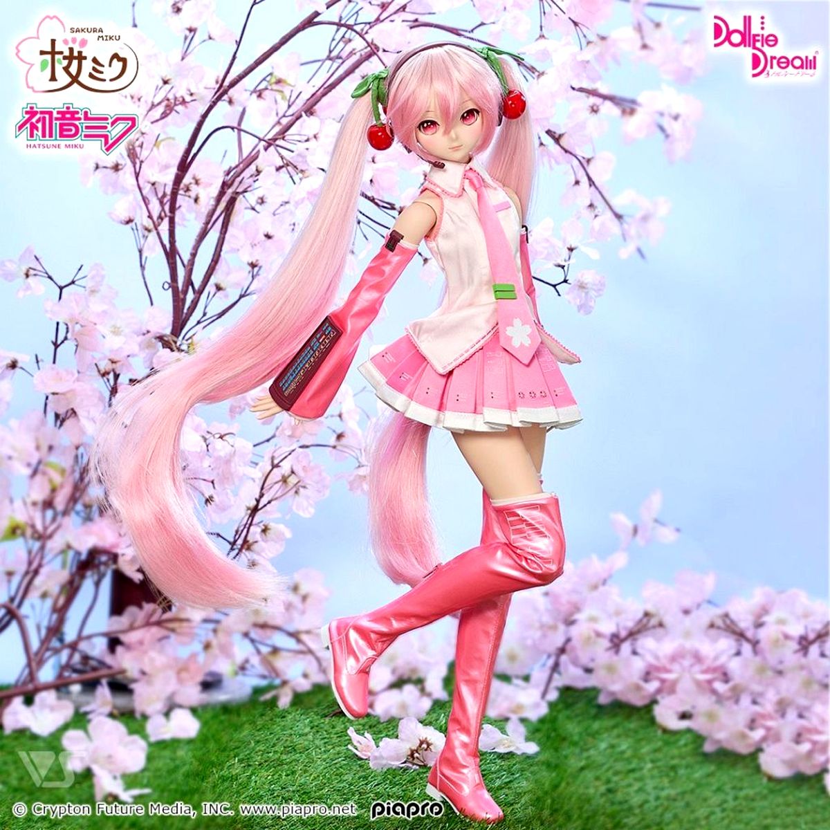 Sakura Miku 2.0 Character Vocal Series 01: Hatsune Miku Dollfie Dream Doll Dolls Party 53 After & VS/VIP Member Limited [USED]