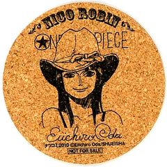 Robin One Piece Premium Cork Coaster Shueisha Natsu Comi 2010 Campaign Item [USED]