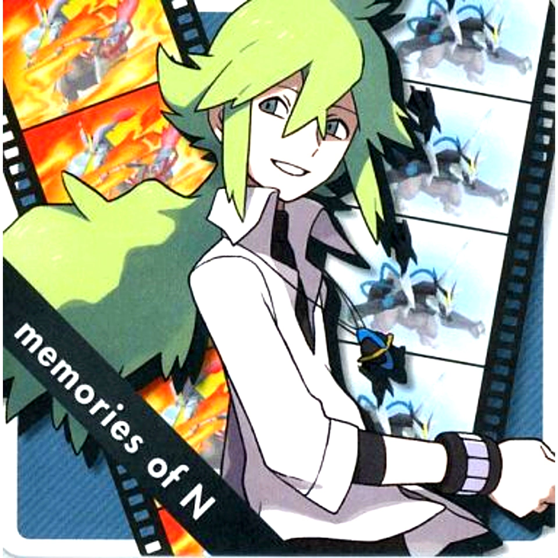 N 15. Blue Background Black Text Background N's Famous Quote Coaster Pokemon Pokemon Center N Campaign Term 3 Bonus [USED]