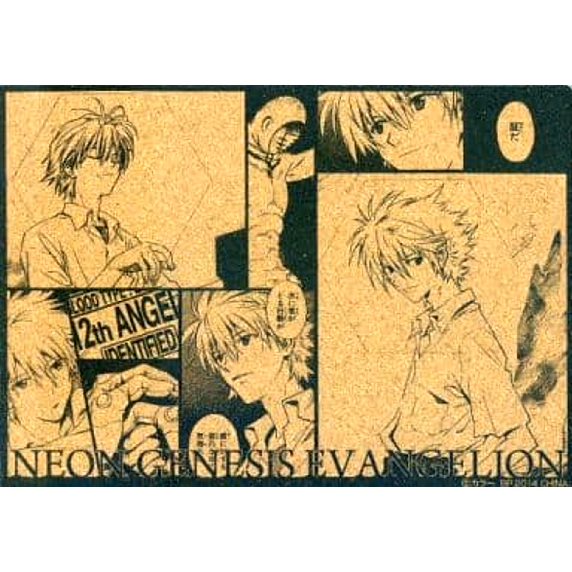 Neon Genesis Evangelion Kaworu Nagisa Set of 2 Ichiban Kuji Piece of Memories Comic Coaster Prize H [USED]