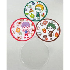 Haikyu!! Tobio Kageyama Kei Tsukishima Tadashi Yamaguchi Set of 3 Ichiban Kuji Spring Training Camp! Coaster Collection Kyunchara Illustrations Prize F [USED]