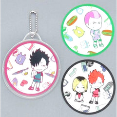 Set of 3 Tetsuro Kuroo Taketora Yamamoto Kenma Kozume F Prize Coaster Collection Kyun Chara Illustrations Ichiban Kuji Haikyu Haru no Kyoka Gasshuku [USED]
