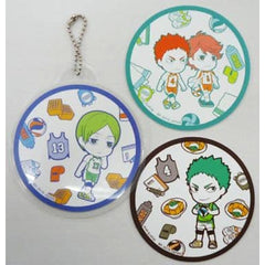Haikyu!! Hajime Iwaizumi & Others Set of 3 Ichiban Kuji Spring Training Camp! Coaster Collection Kyunchara Illustrations Prize F [USED]