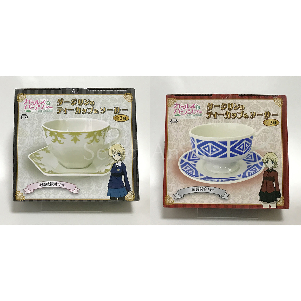 Darjeeling Girls und Panzer Teacup & Saucer All 2 Types Set Cup [USED]