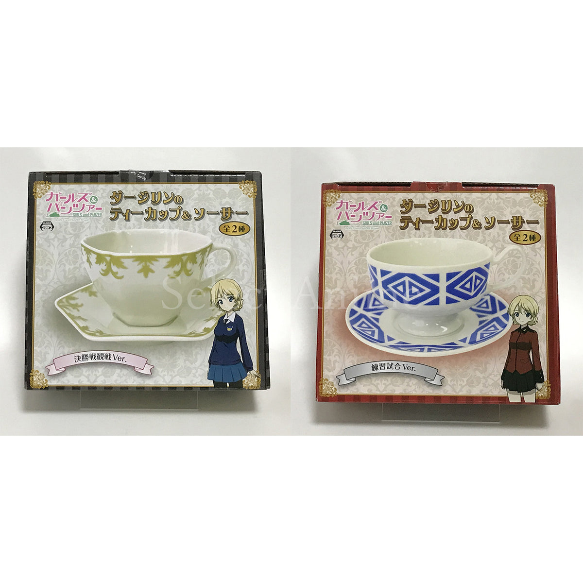 Darjeeling Girls und Panzer Teacup & Saucer All 2 Types Set Cup [USED]