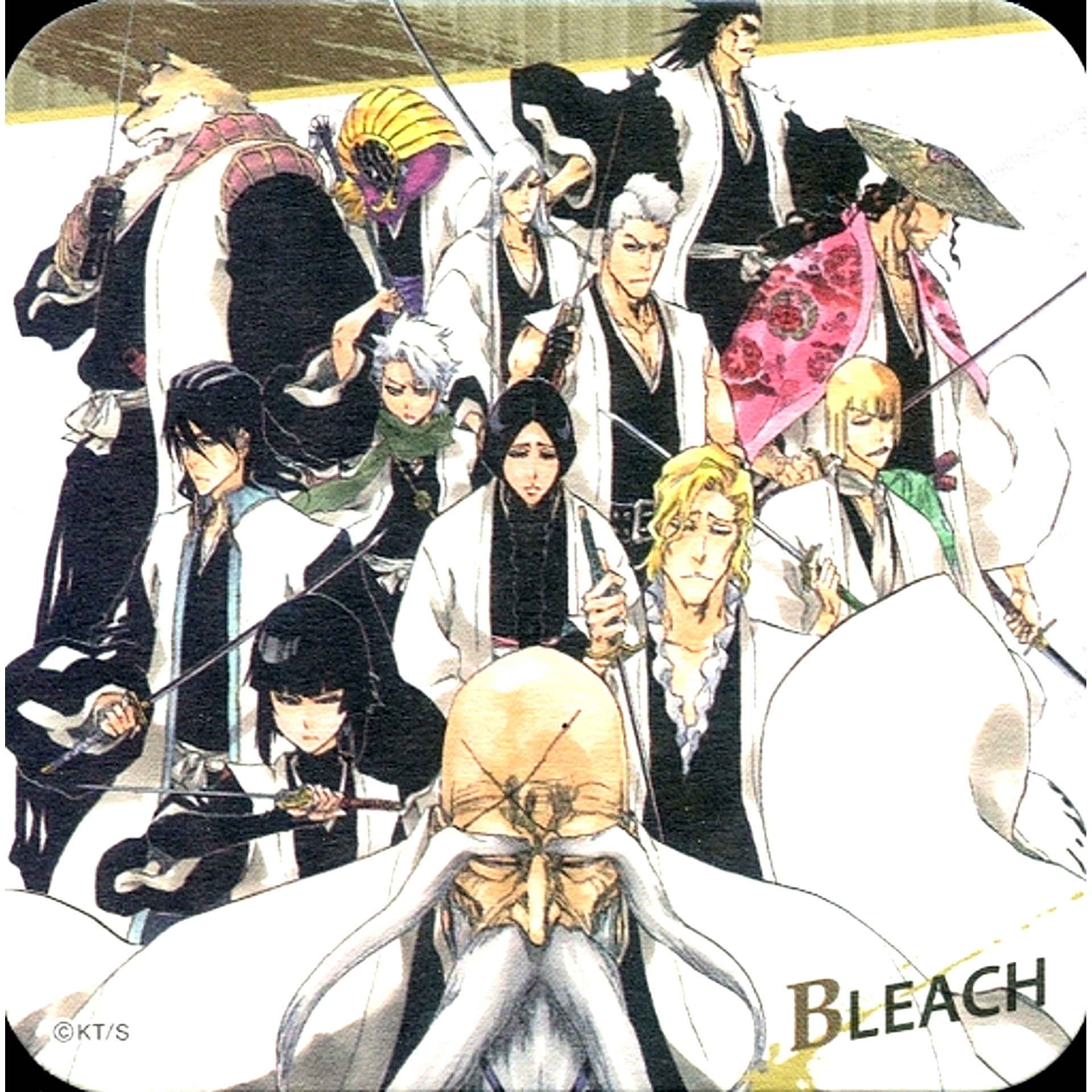 Gotei 13 Frame Brown BLEACH Art Coaster Jump Festa 2017 Goods [USED]