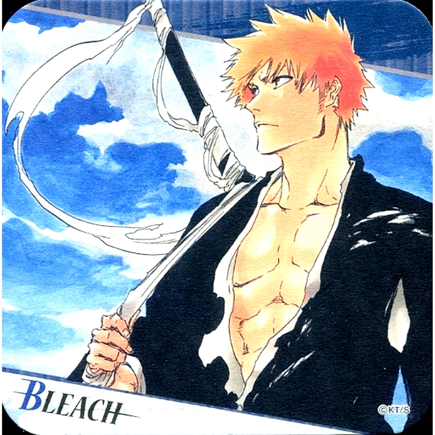 Ichigo Kurosaki Background Sky BLEACH Art Coaster Jump Festa 2017 Goods [USED]
