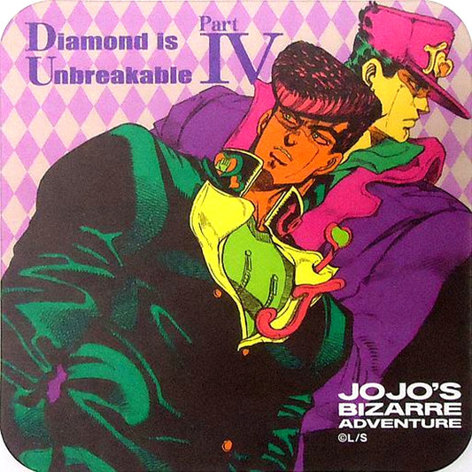 Jotaro Kujo and Josuke Higashikata JoJo's Bizarre Adventure Part 4 Diamond is Unbreakable Art Coaster Jump Festa 2016 Goods [USED]