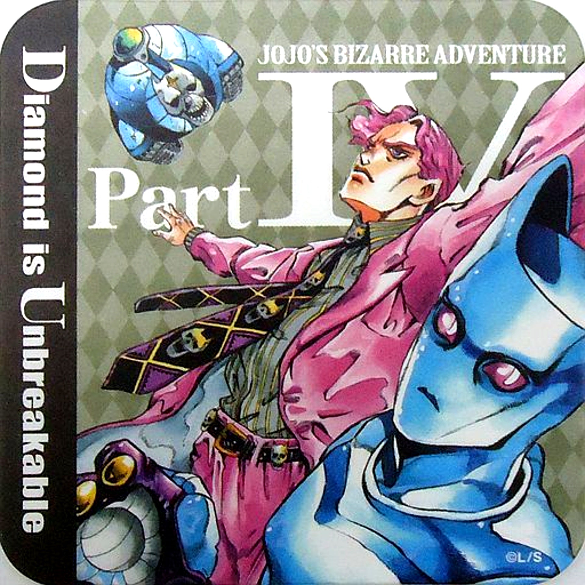 Yoshikage Kira and Killer Queen Bites the Dust JoJo's Bizarre Adventure Part 4 Diamond is Unbreakable Art Coaster Jump Festa 2016 Goods [USED]
