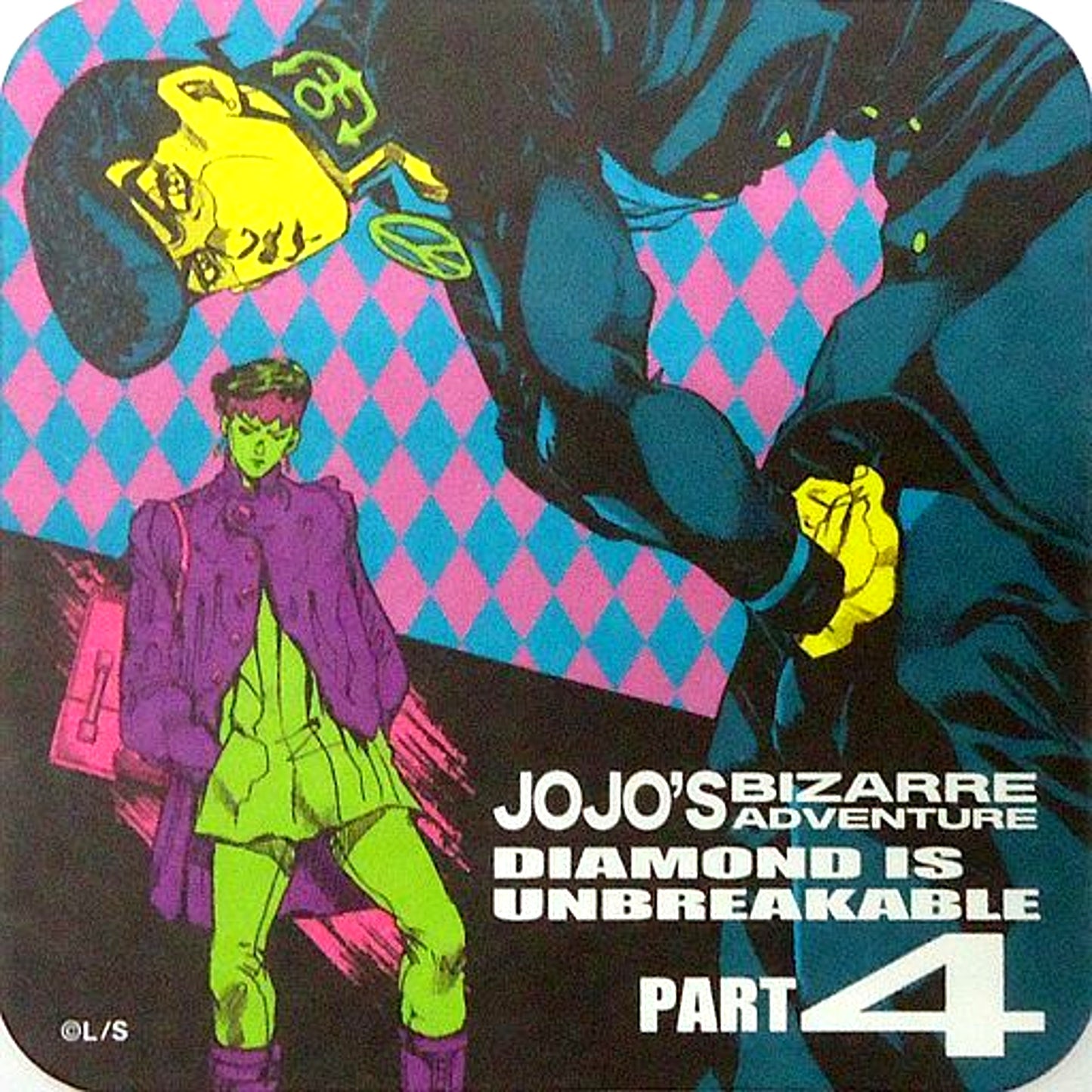 Josuke Higashikata and Rohan Kishibe JoJo's Bizarre Adventure Part 4 Diamond is Unbreakable Art Coaster Jump Festa 2016 Goods [USED]