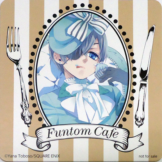 Ciel Phantomhive White Background Original Coaster Black Butler Funtom Cafe Menu Order Bonus [USED]