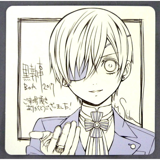 Ciel Phantomhive Illustration Coaster Black Butler Book of the Atlantic Movie 3rd Week Attendee Bonus [USED]