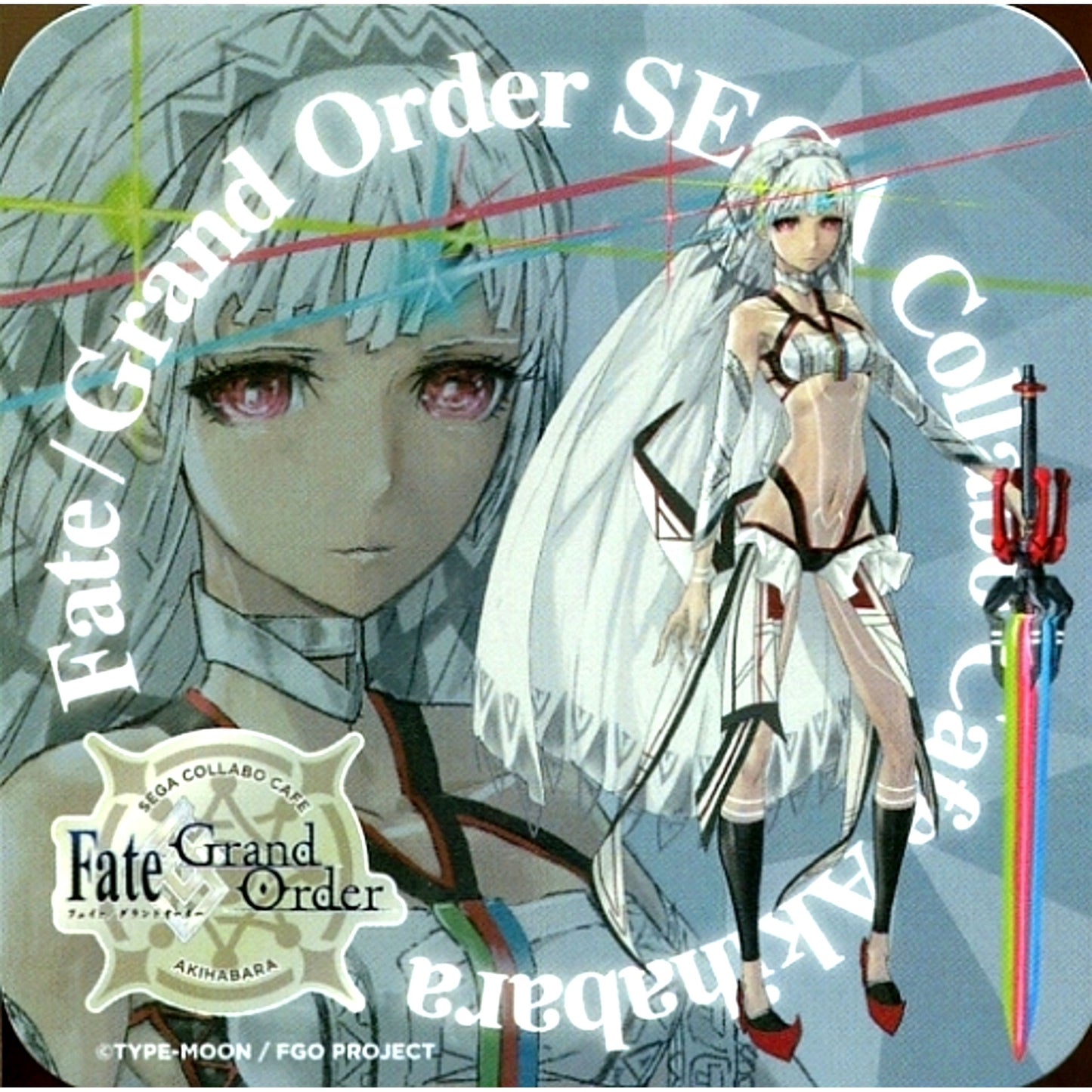 Saber Altera Original Coaster Sega Collab Cafe Fate/Grand Order Drink Order Bonus [USED]