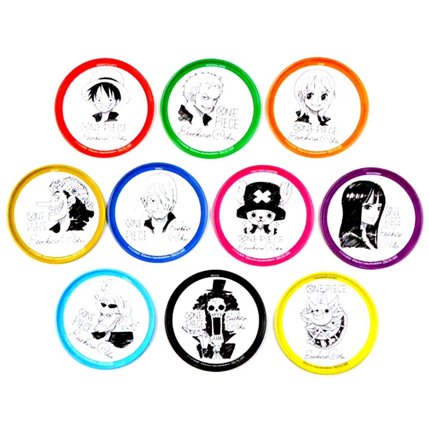 Straw Hat Pirates Thousand Sunny Set of 10 One Piece Premium Coaster Comics Vol. 55 Present Winning Item [USED]