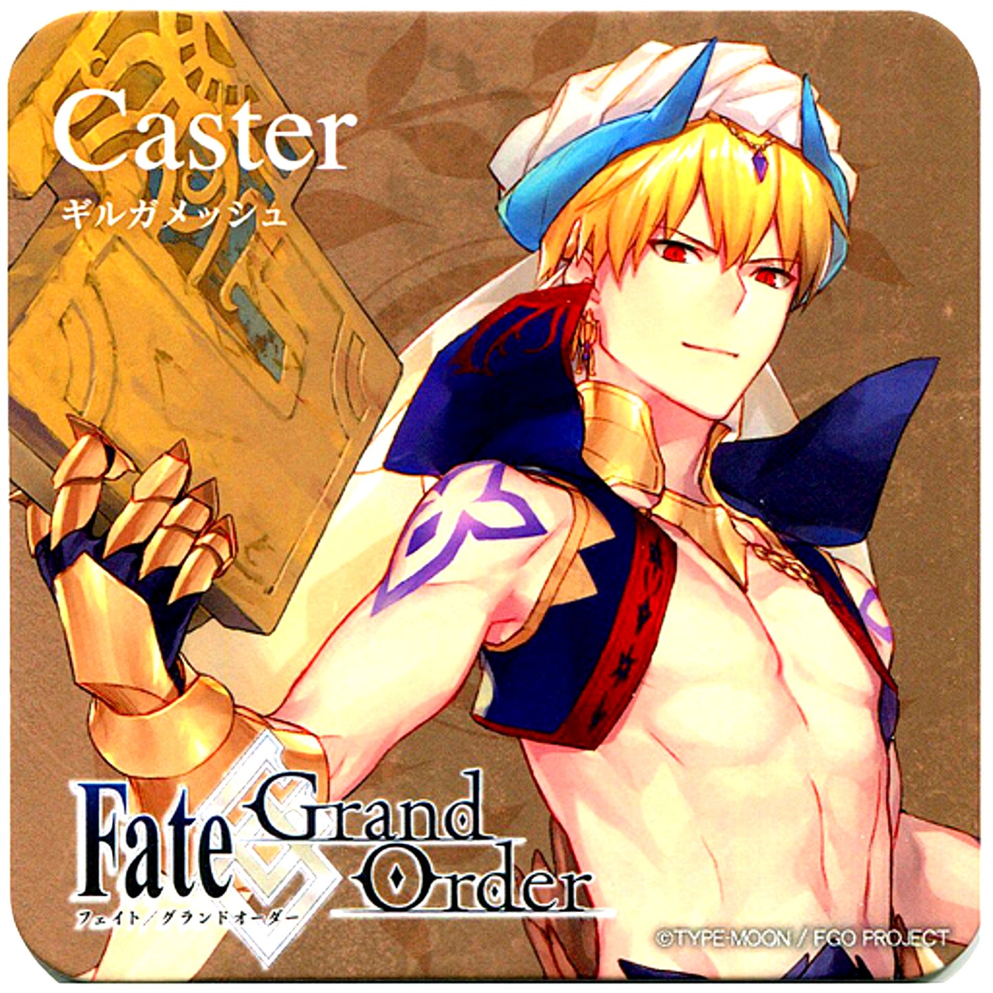 Caster Gilgamesh Fate/Grand Order VR feat. Mash Kyrielight x Karaoke Adores Drink Order Bonus Original Coaster [USED]