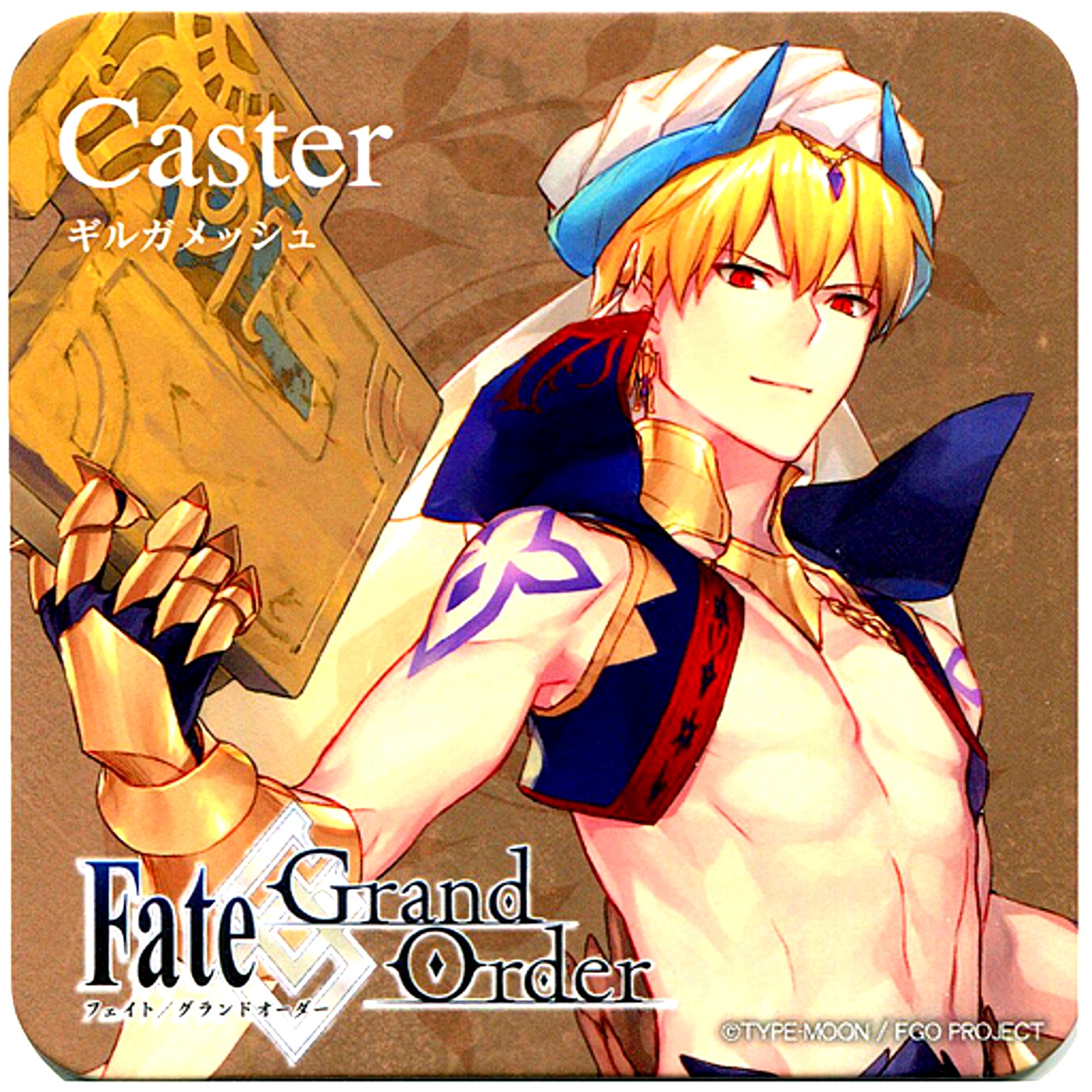Caster Gilgamesh Fate/Grand Order VR feat. Mash Kyrielight x Karaoke Adores Drink Order Bonus Original Coaster [USED]