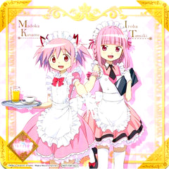 Iroha Tamaki and Madoka Kaname Maid Magia Record Puella Magi Madoka Magica Side Story Special Big Coaster Sega Collab Cafe Part 1 Food Menu Order Bonus [USED]