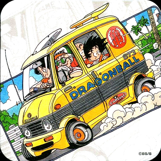 Group Car DRAGON BALL 50th Anniversary Weekly Shonen Jump Exhibition Vol.2 Art Coaster Goods [USED]