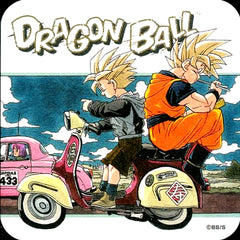 Goku and Gohan Motorcycle DRAGON BALL 50th Anniversary Weekly Shonen Jump Exhibition Vol.2 Art Coaster Goods [USED]