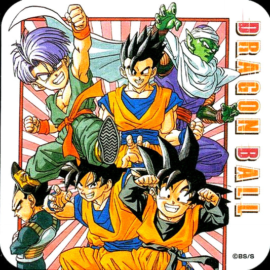 Group 6 Characters DRAGON BALL 50th Anniversary Weekly Shonen Jump Exhibition Vol.2 Art Coaster Goods [USED]