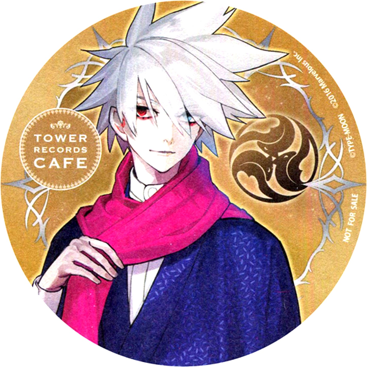 Lancer Karna Coaster Fate/EXTELLA x TOWER RECORDS CAFE Collab Menu Order Bonus [USED]