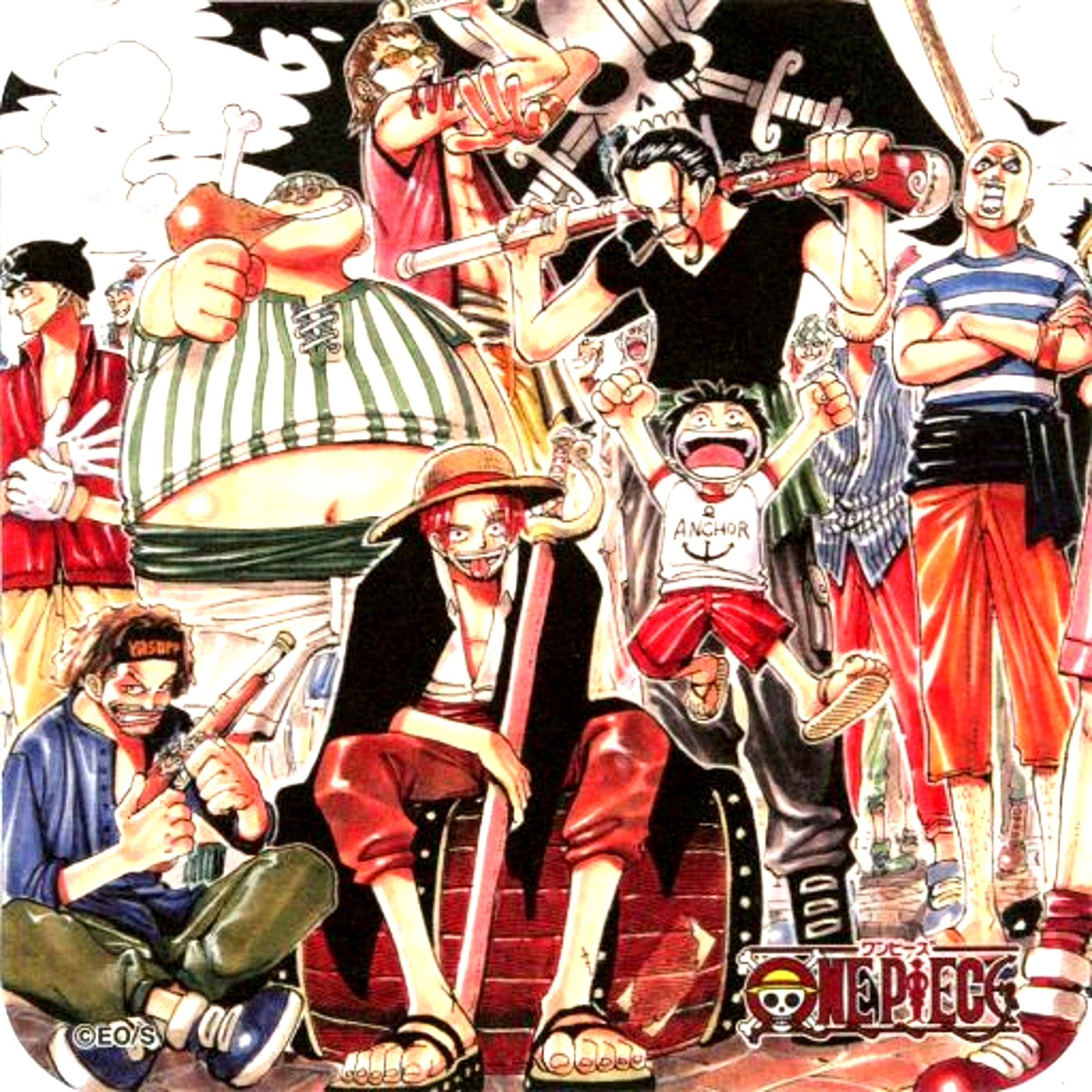 Red Hair Pirates ONE PIECE 50th Anniversary Weekly Shonen Jump Exhibition Vol.3 Art Coaster Voyage Trajectory Goods [USED]