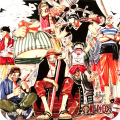 Red Hair Pirates ONE PIECE 50th Anniversary Weekly Shonen Jump Exhibition Vol.3 Art Coaster Voyage Trajectory Goods [USED]
