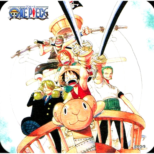 Straw Hat Pirates Merry Go One Piece Art Coaster Koukai no Kiseki 50th Anniversary Weekly Shonen Jump Exhibition Vol.3 Goods [USED]