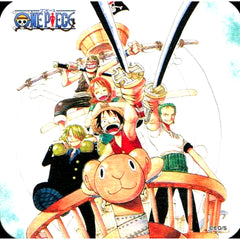 Straw Hat Pirates Merry Go One Piece Art Coaster Koukai no Kiseki 50th Anniversary Weekly Shonen Jump Exhibition Vol.3 Goods [USED]