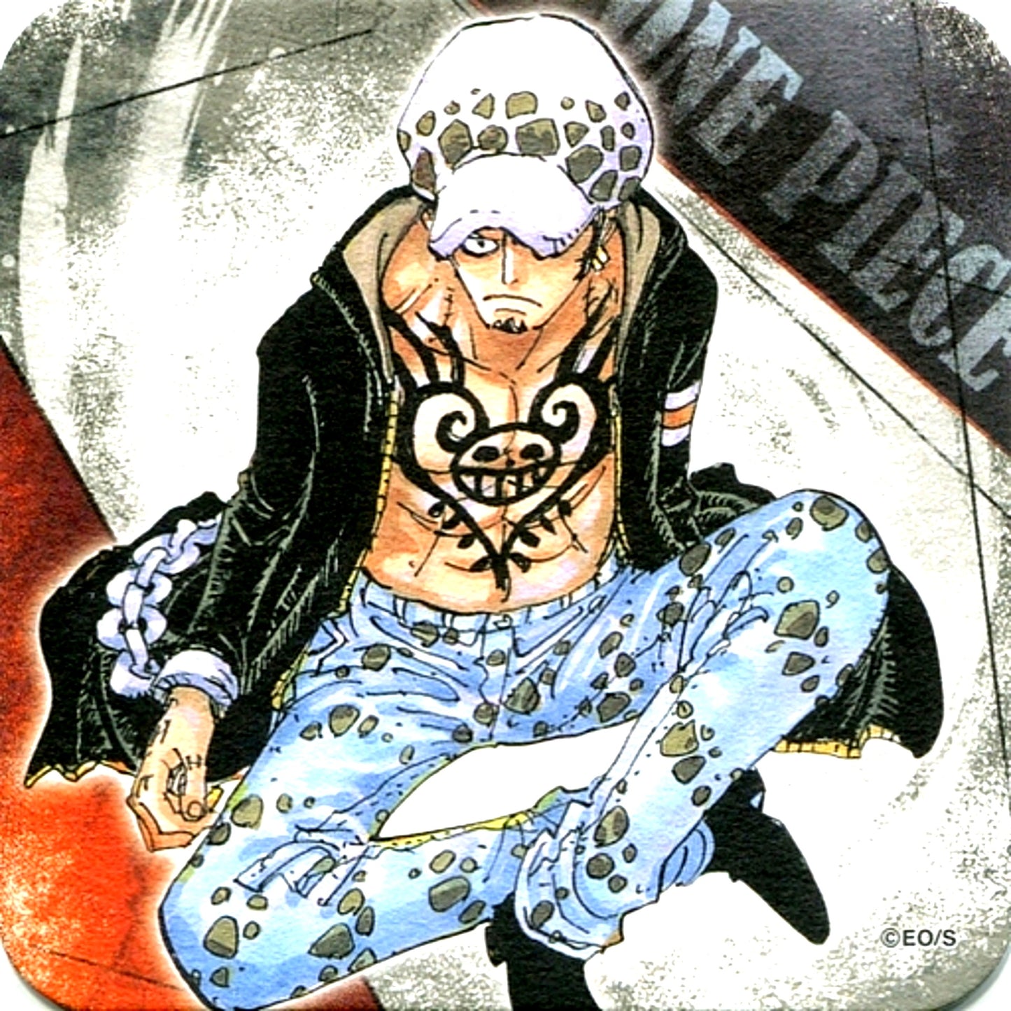 Trafalgar Law ONE PIECE 50th Anniversary Weekly Shonen Jump Exhibition Vol.3 Art Coaster Voyage Trajectory Goods [USED]