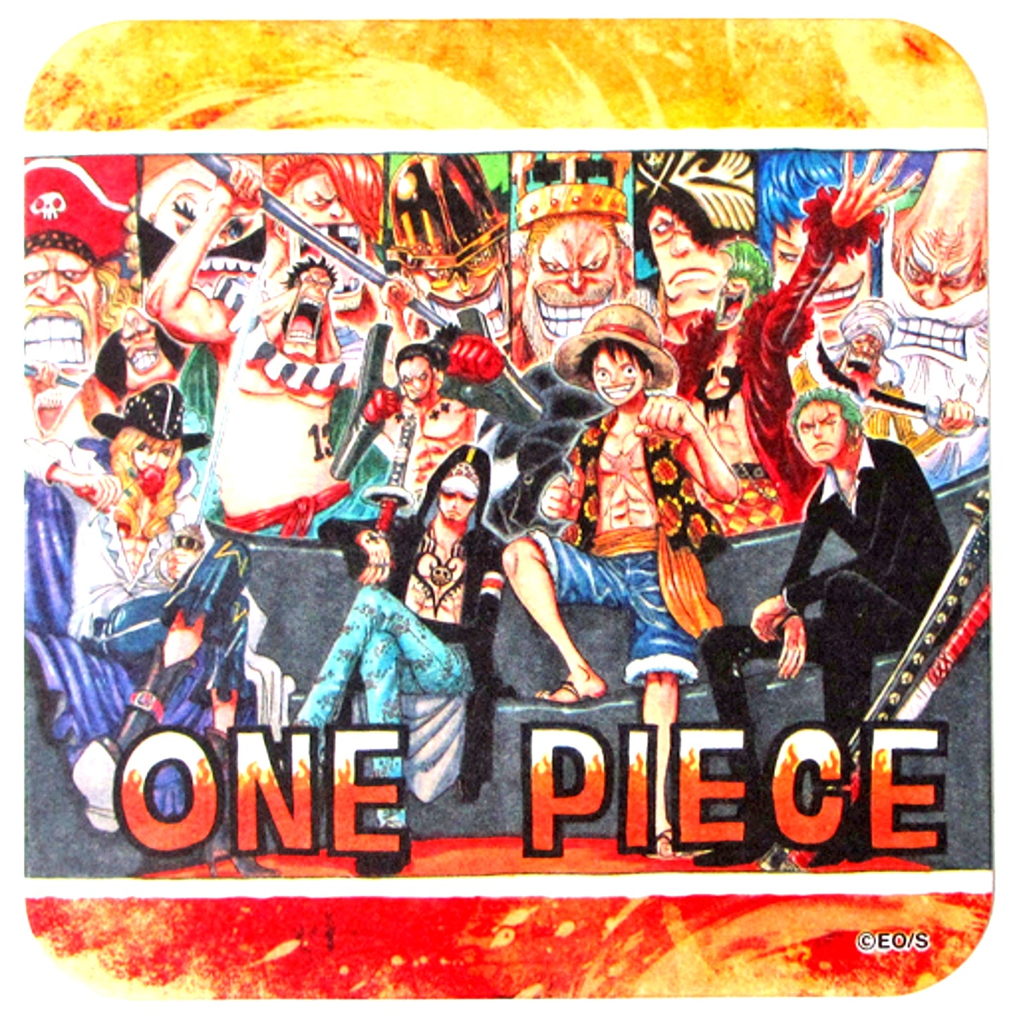Dressrosa Arc One Piece Art Coaster Koukai no Kiseki 50th Anniversary Weekly Shonen Jump Exhibition Vol.3 Goods [USED]