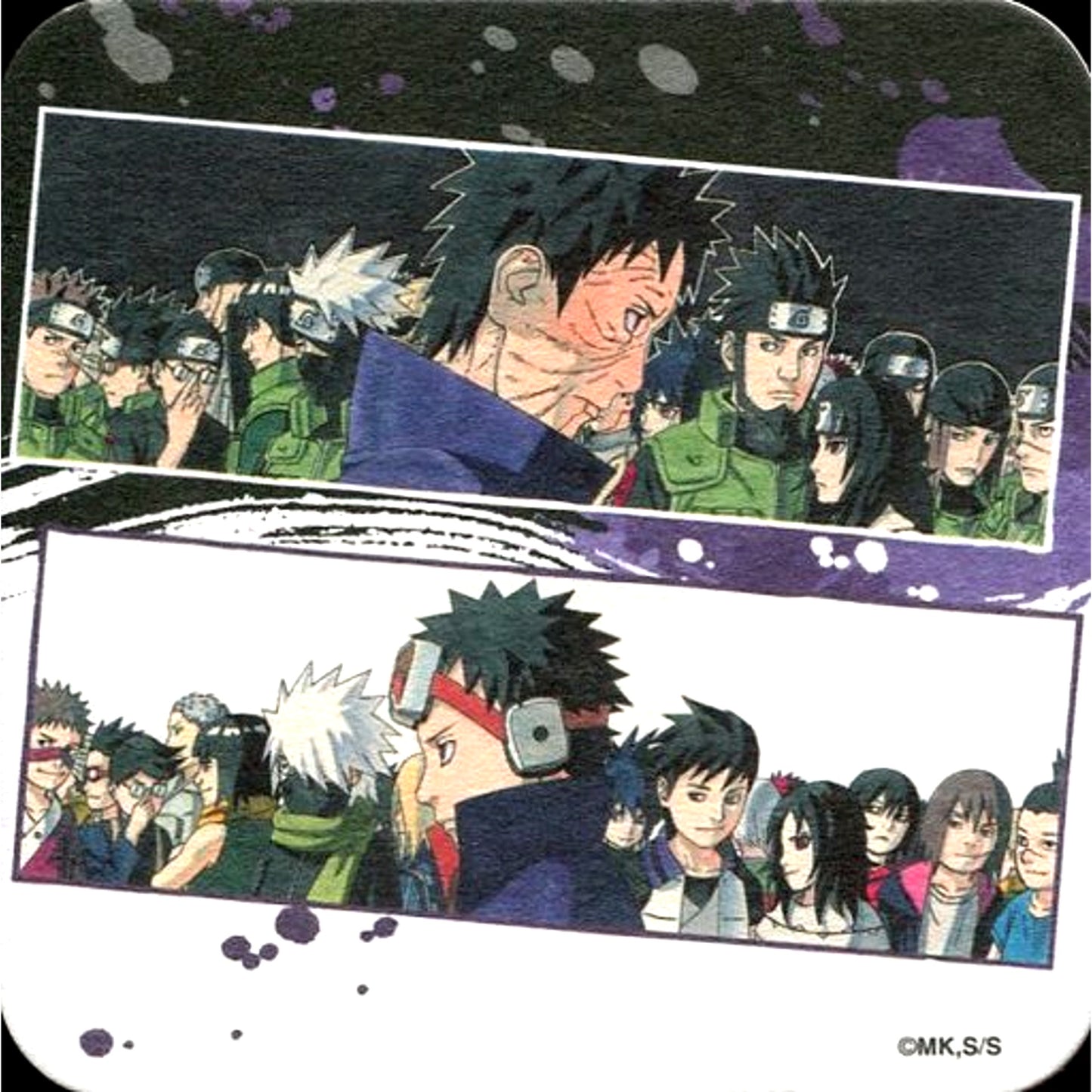 Group 2 Panels Naruto Art Coaster 50th Anniversary Weekly Shonen Jump Exhibition VOL. 3 Goods [USED]