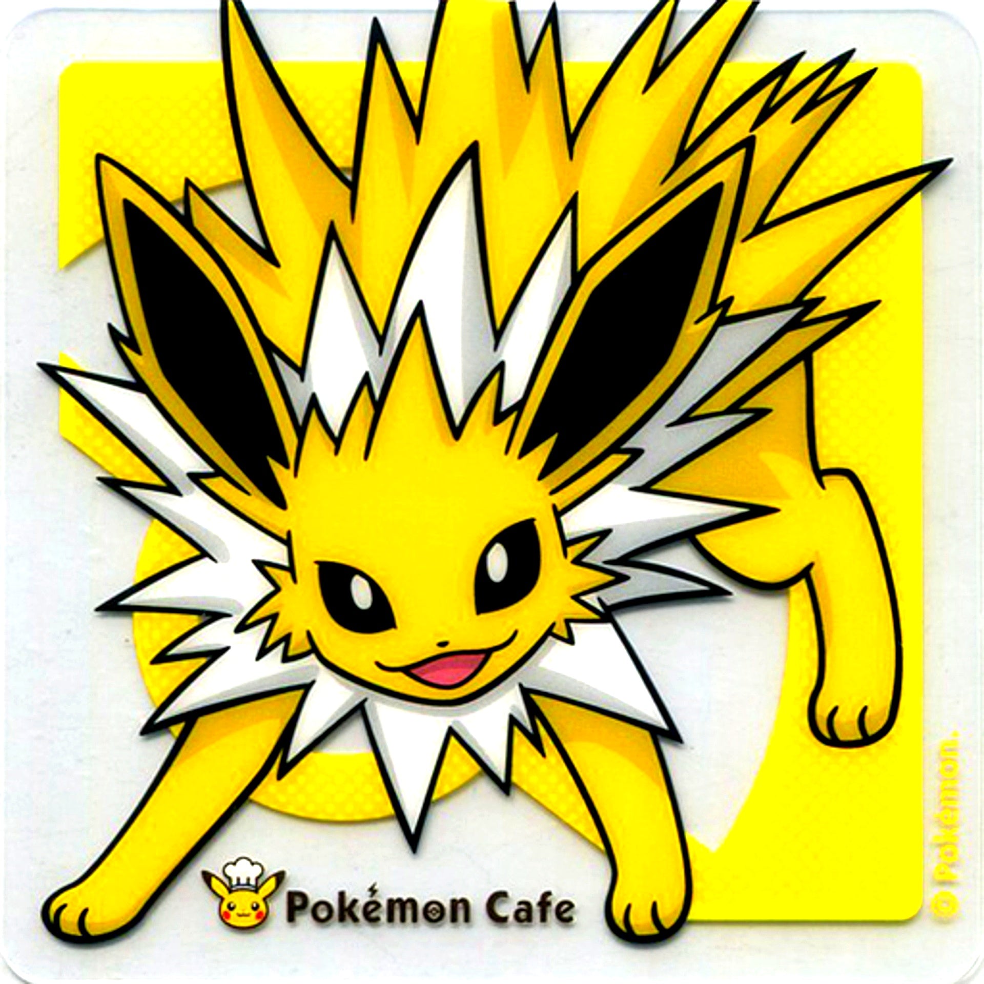 Jolteon Clear Coaster Pokemon Pokemon Cafe Drink Order Bonus [USED]