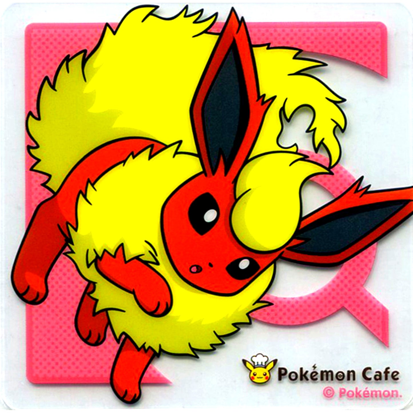 Flareon Clear Coaster Pokemon Pokemon Cafe Drink Order Bonus [USED]