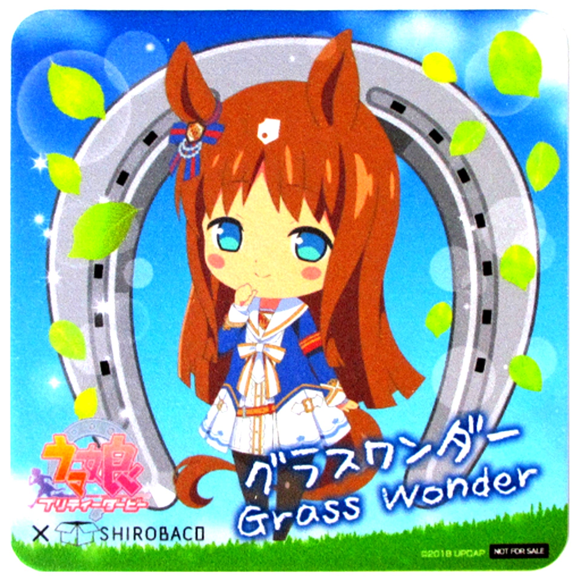 Grass Wonder Original Coaster Umamusume Pretty Derby x SHIROBACO Collabo Cafe Collabo Drink Order Bonus [USED]