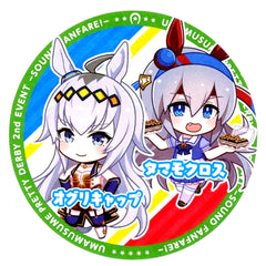 Oguri Cap and Tamamo Cross Original Coaster Umamusume Pretty Derby 2nd EVENT Sound Fanfare Tracen Food Stall Food Order Bonus [USED]