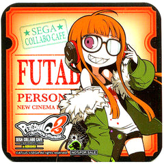 Futaba Sakura Drink Coaster Sega Collab Cafe Persona Q2 New Cinema Labyrinth Part 1 Drink Order Bonus [USED]