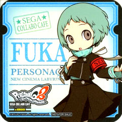 Fuuka Yamagishi Drink Coaster Sega Collab Cafe Persona Q2 New Cinema Labyrinth Part 3 Drink Order Bonus [USED]