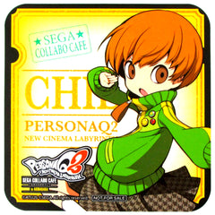 Chie Satonaka Drink Coaster Sega Collab Cafe Persona Q2 New Cinema Labyrinth Part 3 Drink Order Bonus [USED]
