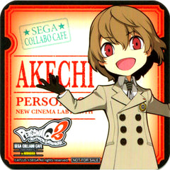 Goro Akechi Drink Coaster Sega Collab Cafe Persona Q2 New Cinema Labyrinth Part 3 Drink Order Bonus [USED]