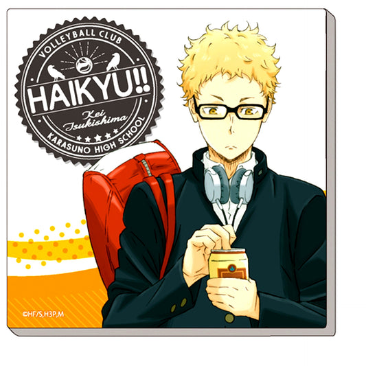 Kei Tsukishima Haikyu!! Ceramic Coaster [USED]