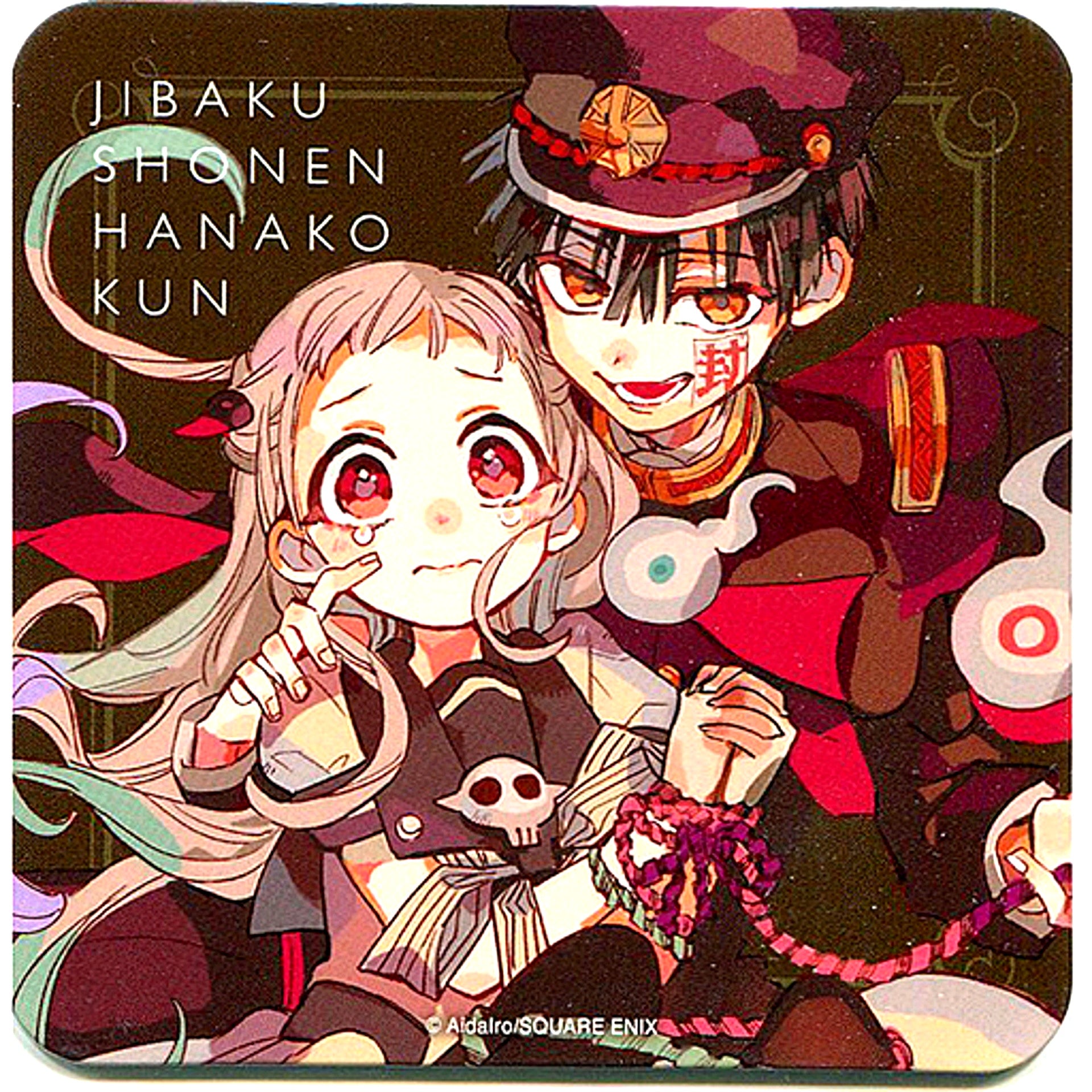 Hanako-kun & Nene Yashiro Uniform Toilet-Bound Hanako-kun GHOST HOTEL'S CAFE Menu Order Bonus Original Coaster [USED]