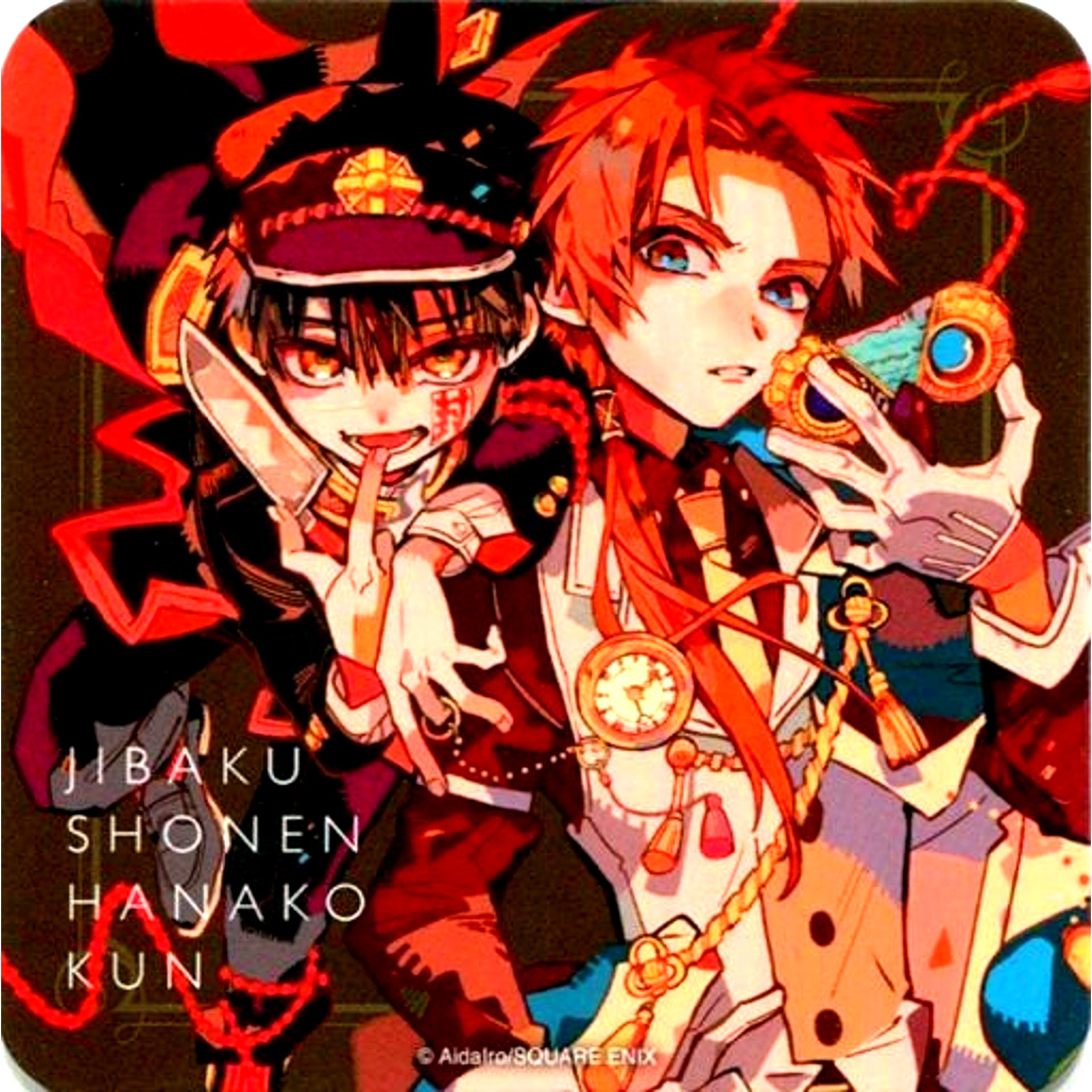 Hanako-kun & Akane Aoi Original Coaster Toilet-bound Hanako-kun Ghost Hotel's Cafe Menu Order Bonus [USED]