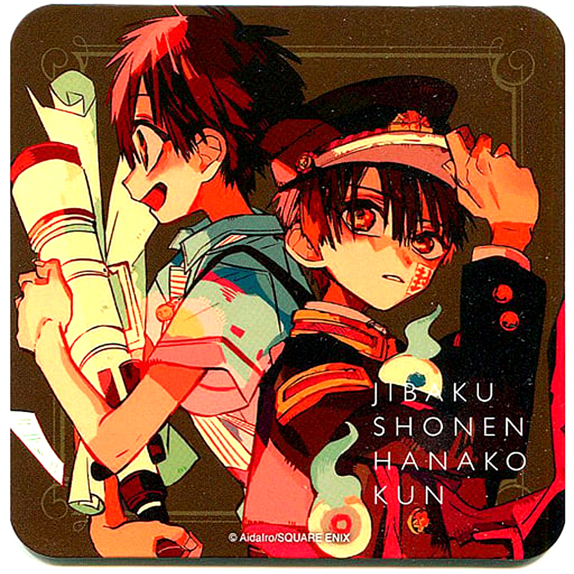 Hanako-kun & Tsukasa Toilet-Bound Hanako-kun GHOST HOTEL'S CAFE Menu Order Bonus Original Coaster [USED]