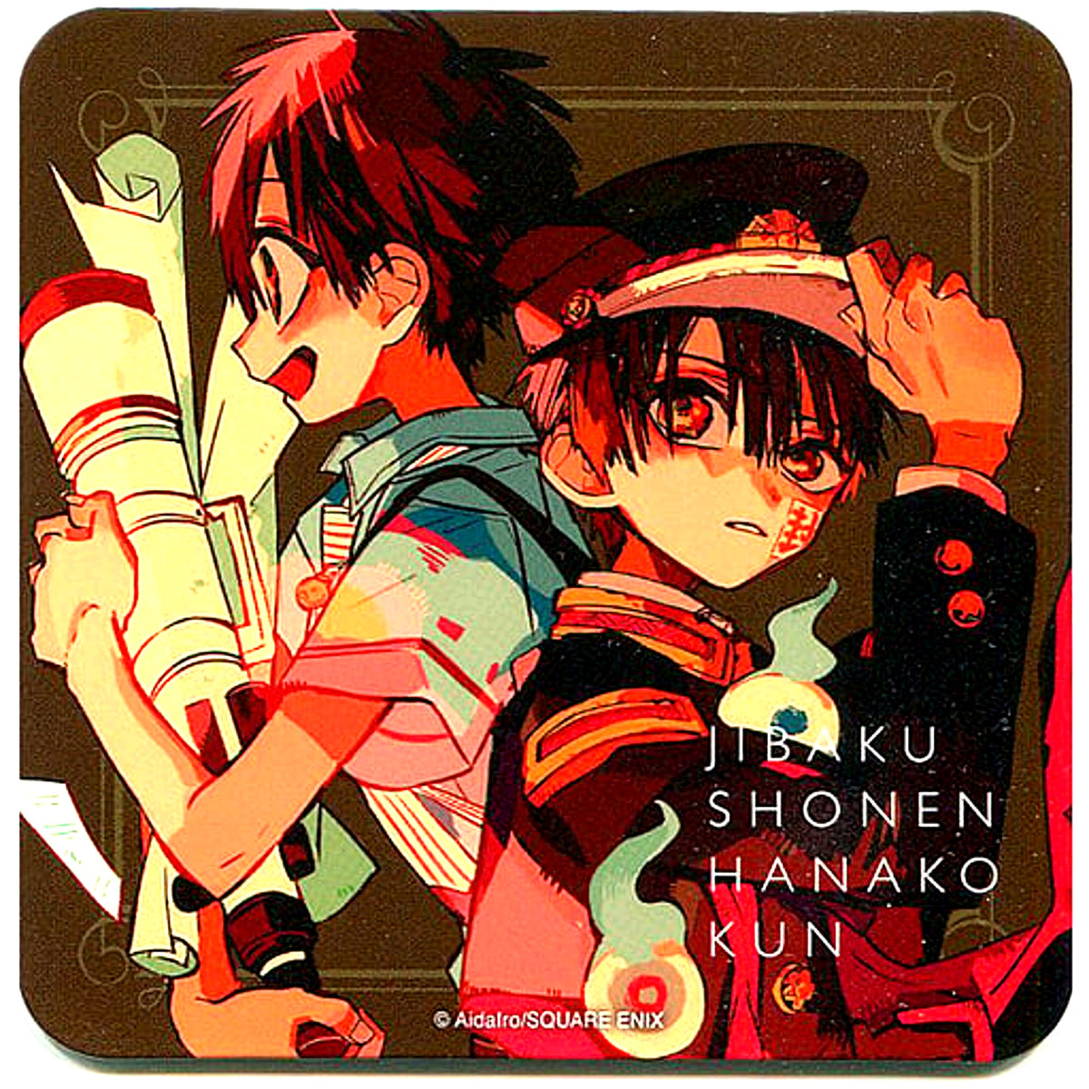 Hanako-kun & Tsukasa Toilet-Bound Hanako-kun GHOST HOTEL'S CAFE Menu Order Bonus Original Coaster [USED]