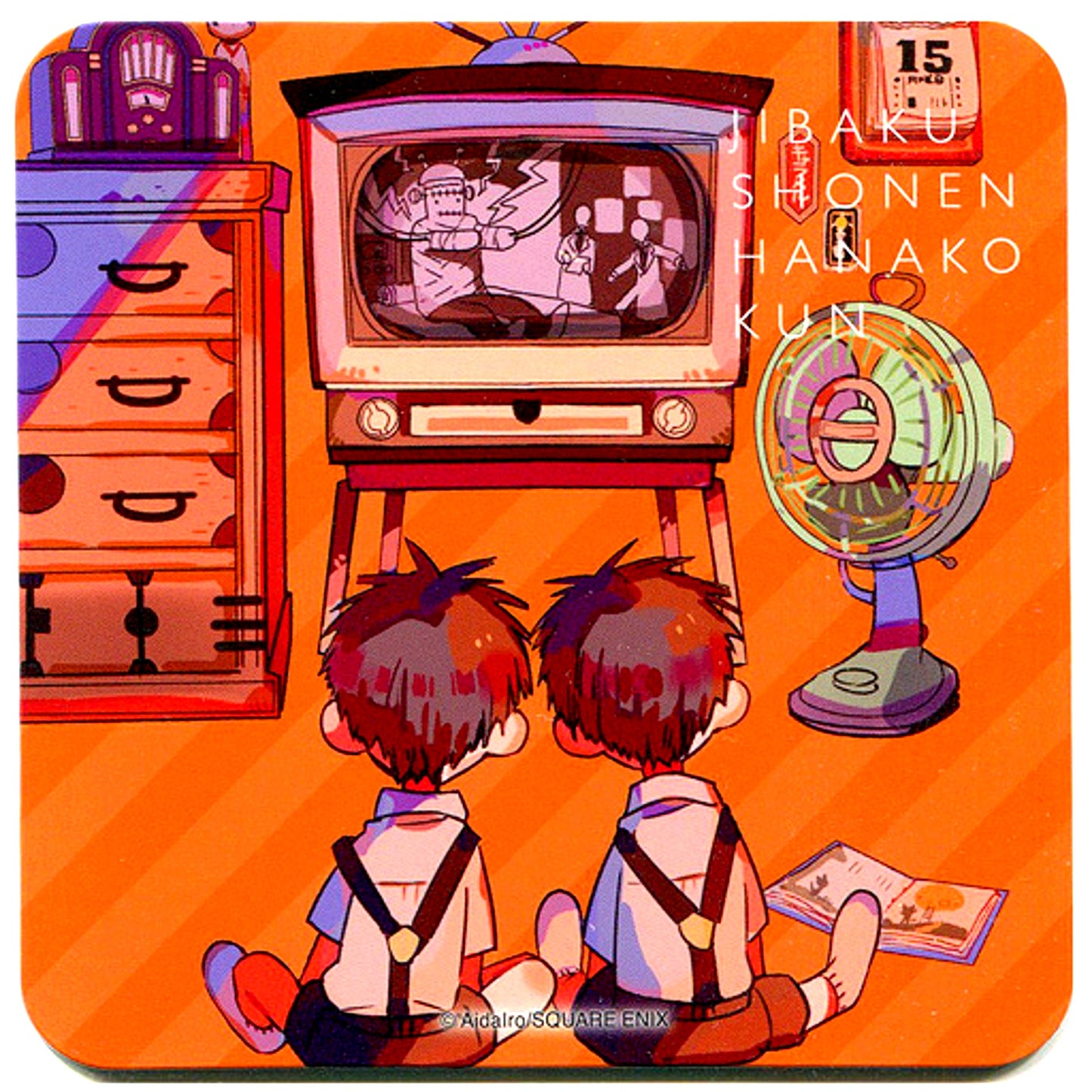 Back View TV Toilet-Bound Hanako-kun GHOST HOTEL'S CAFE Menu Order Bonus Original Coaster [USED]