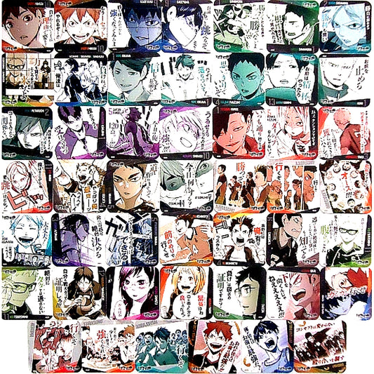 Set of 45 and BOX Purchase Bonus Haikyu!! Exhibition Genga x Taikan Youth Encouragement Coaster [USED]