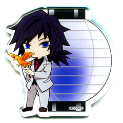 Giyu Tomioka Demon Slayer Randen Eigamura Kyoto City Transport Bureau Kyo no Oshigoto Fair Game Shooting 2nd Prize Die-Cut Acrylic Coaster [USED]