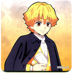 Zenitsu Agatsuma Real Proportion Ver. Demon Slayer Randen Eigamura Kyoto City Transport Bureau Kyo no Oshigoto Food & Drink Order Bonus Coaster [USED]