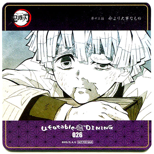 Zenitsu Agatsuma Injured Demon Slayer ufotable DINING 3rd Period Drink Order Bonus Original Coaster [USED]